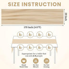MDS Pack of 25 | Champagne Gold | 14ft Chiffon Table Runner 29x170 Inches Long Romantic Rustic Sheer Gauze Runner for Wedding Bridal Shower Birthday Banquets Engagement Spring Easter Boho Decorations - Image 3