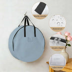 30 Inch Round Storage Bag 2 Pack,Blue Watercolor Waterproof Wreath Storage Container with Handles&Zipper Modern Minimalist Art Closet Organizer Bags Garland Box - Image 5