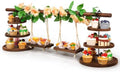 Wooden 3 Tier Cupcake Dessert Table Display Stand with Swing by Unknown