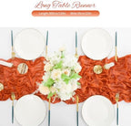 20 Pack Orange Cheesecloth Table Runner 120 Inch 10FT Rustic Boho Gauze Cheese Cloth Table Runner for Wedding Party Baby Shower Thanksgiving Christmas Decoration - Image 5