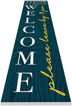 Personalized Welcome Sign for Front Door, Custom Welcome Sign for Porch Outdoor Welcome Home Decorations, 48"x8" PVC Sign (Design 2) - Image 4