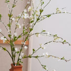 Melorca&Guilla Artificial Plants,4PCS 43.3" Green Snow Wilow Faux Branches for Vase Faux Greenery Stems,Artificial Branches Fake Plants for Shop Garden Office Home Décor - Image 7