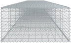 vidaXL Gabion Basket with Cover 354.3"x39.4"x19.7" Galvanized Iron - Image 6