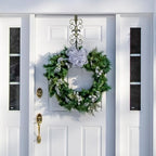 Golden Wreath Hangers for Front Door, Vintage Metal Wreath Hanger, 15.5" Elegant Door Hanger, Door Wreath Hanger for Easter Christmas Halloween Fall Decoration, Welcome Sign Wreath Hangers for Door - Image 3
