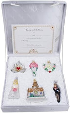 Wedding Collection Set of 6 Glass Old World Christmas Ornament 14011 - Image 7