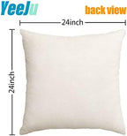 Happy Valentines Day Pillow Covers 24x24 Set of 4 Wedding Anniversary Throw Pillow Covers Red Love Heart Kisses Hugs Be Mine Cushion Covers Pillow Cases for Outdoor Couch Sofa Decoration(24 Inch) - Image 2