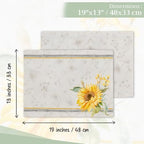 Maison d' Hermine Placemats Set of 4 Reusable 100% Cotton (13"x19") - Image 4