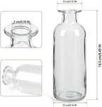 Clear Glass Bud Vase, 20 Pack 8 Oz Living Bud Vases, Small Vases for Flowers, Decorative Amber Bottles for Table Centerpiece, Home Decor, Office, Wedding Reception, Vintage Style - Image 3