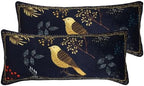 patdrea Designer Velvet Throw Pillow Cover,Set of 2,12"x28"-Doodle B by patdrea