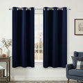 KOUFALL 54 Inch Length Curtains for Bedroom Men Room Decor Darkening Grommet Insulating Curtains for Living Room Bathroom Wide Dark Navy Midnight Blue 42 by 54 Inches Long by KOUFALL
