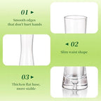 Hewory Glass Bud Vases for Centerpieces Set of 18, Handmade Modern Clear Small Skinny Decorative Single Flower Vase, Minimalist Slim Floral Vase for Home Wedding Party Events Table Decor, 9.64" - Image 6