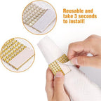 Gold Napkin Rings Set - 300 Rhinestone Crystal Napkin Rings for Wedding, Dinner, Parties & DIY Decoration - Image 5