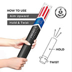 16" America Confetti Cannons | Red White & Blue Confetti Poppers [6 Pack] Biodegradable Paper, Party Poppers for Independence Day/July 4th, Patriotic Events, Conventions or Decorations, Loud Pop - Image 3
