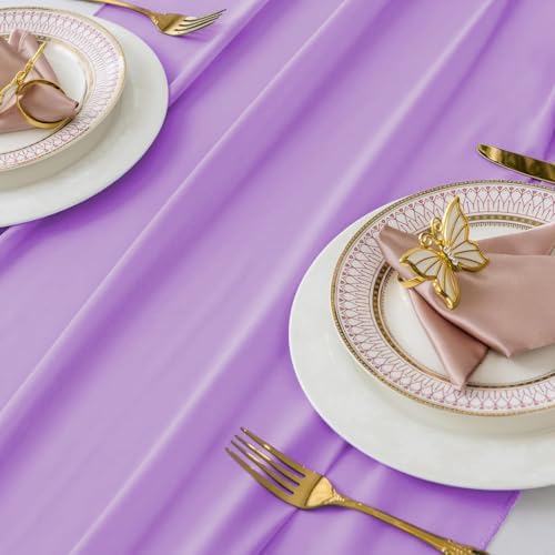 MDS Pack of 20 | Orchid | 14ft Chiffon Table Runner 29x170 Inches Long Romantic Rustic Sheer Gauze Runner for Wedding Bridal Shower Birthday Banquets Engagement Spring Easter Boho Decorations - Image 4