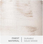 JFY Designs Alba Wood Candle Holders for Pillar, Farmhouse Fireplace Décor - Image 6