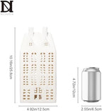 DN DECONATION Light Up Christmas Village House, White Ceramic House Decor - Image 3