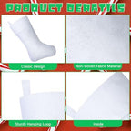 24 Pack Christmas Sublimation Non-woven Stockings 18 Inch Xmas Stockings - Image 4
