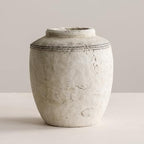 Ceramic Flower Vase Home Decor Rustic Vintage Terracotta Vase 7.28" by Unknown