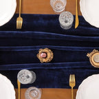 4 Pack Navy Blue Velvet Table Runner Cloth Fall Luxurious Wedding Decor - Image 5