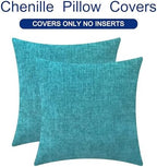 CaliTime Decorative Couch Throw Pillow Covers 26 X 26 Inches Lake Blue - Image 6