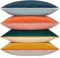 Velvet Throw Pillow Covers 20x20 Inch Set of 4 Decorative Velour Pillowcases Modern Double-Colored Cushion Covers for Sofa Couch, Cold by Btyrle
