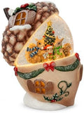 Christmas Snow Globe, Water Globe Acorn Squirrel Harvest Decor Lantern by MXwcy