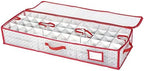 Sattiyrch Plastic Christmas Ornament Storage Box with Trays,Customizable Dividers, Dust-Proof Durable Ornament Organizer Holder,Christmas Storage Containers,Holds 96 x 3 Ornaments - Image 7
