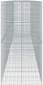 vidaXL Gabion Basket with Cover 334.6"x39.4"x78.7" Galvanized Iron - Image 4