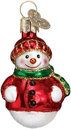 Old World Christmas Mini Snowman Set Glass Blown Ornament for Christmas Tree, Handcrafted Holiday Decoration, Set Collection - Image 4