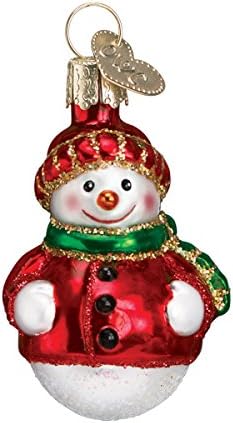 Old World Christmas Mini Snowman Set Glass Blown Ornament for Christmas Tree, Handcrafted Holiday Decoration, Set Collection - Image 4