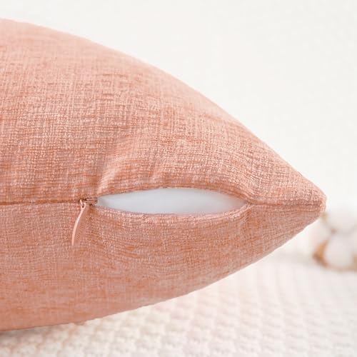 CaliTime Decorative Couch Throw Pillow Covers 18 X 18 Inches Dusty Pink - Image 3