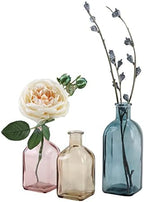 GMWD Glass Flower Vase Set of 6 Clear Bud Vases, 14.5 Oz 8 Oz Apothecary Bottle Assorted Color Vases Decorative for Centerpieces Home Decoration Wedding Reception Table Decor - Image 5