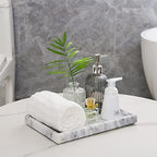 Marble Bathroom Vanity Tray, Blackish Green, 12" x 8" x 1.2" - Image 6