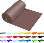 54 Inch X 300 Feet Plastic Table Cover Roll Premium Disposable Plastic Tablecloth for All Type/Shape Tables | Picnic, Party, Banquet, Birthdays, Weddings (Brown, 54 Inch X 300 Feet) by JHDZDHY