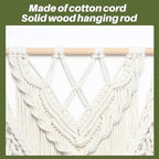 JONKASIPA Macrame Woven Wall Hanging, Bohemian Home Decor - Image 5
