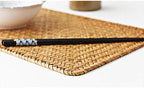 10 Pack Rectangular Woven Placemats, Rattan Wicker Table Mats, 17" x 12", Natural Seagrass Place Mats for Dining Table - Image 4