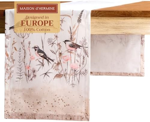 Maison d' Hermine Table Runner 100% Cotton 14.50" x 108" (Single Layer) by MaisondHermine