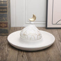 Islamic Cultural Decor Collection, Ramadan Home Decor Islamic Gift, Handcrafted Resin Mosque Models & Tower Ornaments for Home Office Display Ramadan Decoration (White H 1pcs) by EIRZNGXQ
