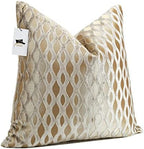 22x22 Beige Pillow Covers, Gold Cushion Throw Velvet Covers ,Velvet Beige Gold Square Modern Style for Living Room, Couch, Sofa, Bed, Chair, Cover Pillow Cover for Couch Bed and Chair (No Insert) - Image 7