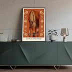 Chinese Lunar Year of the Horse Art Print – Majestic Calm Diligent Steadfast Lunar New Year Poster for Oriental Home Aesthetic Family Wall Decor Prints Canvas Wall Art 12X18 in Black Framed - Image 4