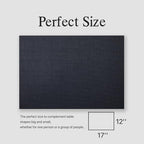 Placemats Set of 12 - Easy Clean Woven Vinyl Placemats for Dining Table, Indoor/Outdoor Place Mats, Washable PVC Table Mats（Black） - Image 6