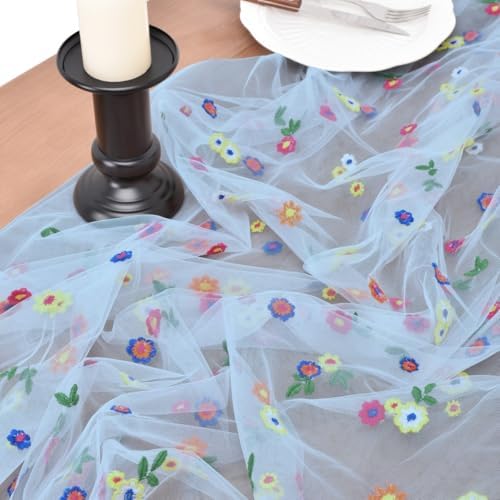 6 Pack Flower Table Runner Floral Daisy Fall Wedding Birthday Party Decor - Image 3