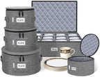 punemi China Storage Containers 5-Piece Hard Shell Dinnerware Moving Boxes by Punemi