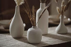 Set of 16 White Ceramic Bud Vases, Minimalist Boho Small Pampas Grass Flower Vase for Farmhouse Home Decor, Wedding Centerpiece, Shelf and Table Decoration - Image 4