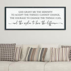 ZZJJHYWGQ Serenity Prayer, Bible Verse Wall Decor, 32''×12'', Black - Image 3