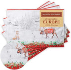 Maison d' Hermine Placemats Set of 4 Reusable 100% Cotton (13"x19") by MaisondHermine