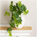 Factory Direct Craft Grape Leaf Cascading Artificial Ivy Vine Bush Greenery - Indoor/Outdoor Tuscany Vineyard Winery Grape Leaves Plant for Home Porch or Patio Decor (16" L) by FactoryDirectCraft
