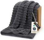 Bedsure Soft Twin Blanket for Bed Decor Gifts Grey 60"x80" by BEDSURE
