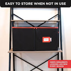 Christmas Ornament Storage Container with Dividers - Box Stores Up to 54 Ornaments, Zippered, Convenient, Adjustable, Large Organizer Bin to Protect Holiday Décor, Fits Most Standard Size, Black - Image 5