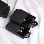 40 pcs paper boxes 9 x 9 x 3.5 cm, black luxury gift storage, jewelry gift storage box for earrings necklaces bracelets rings - Image 6